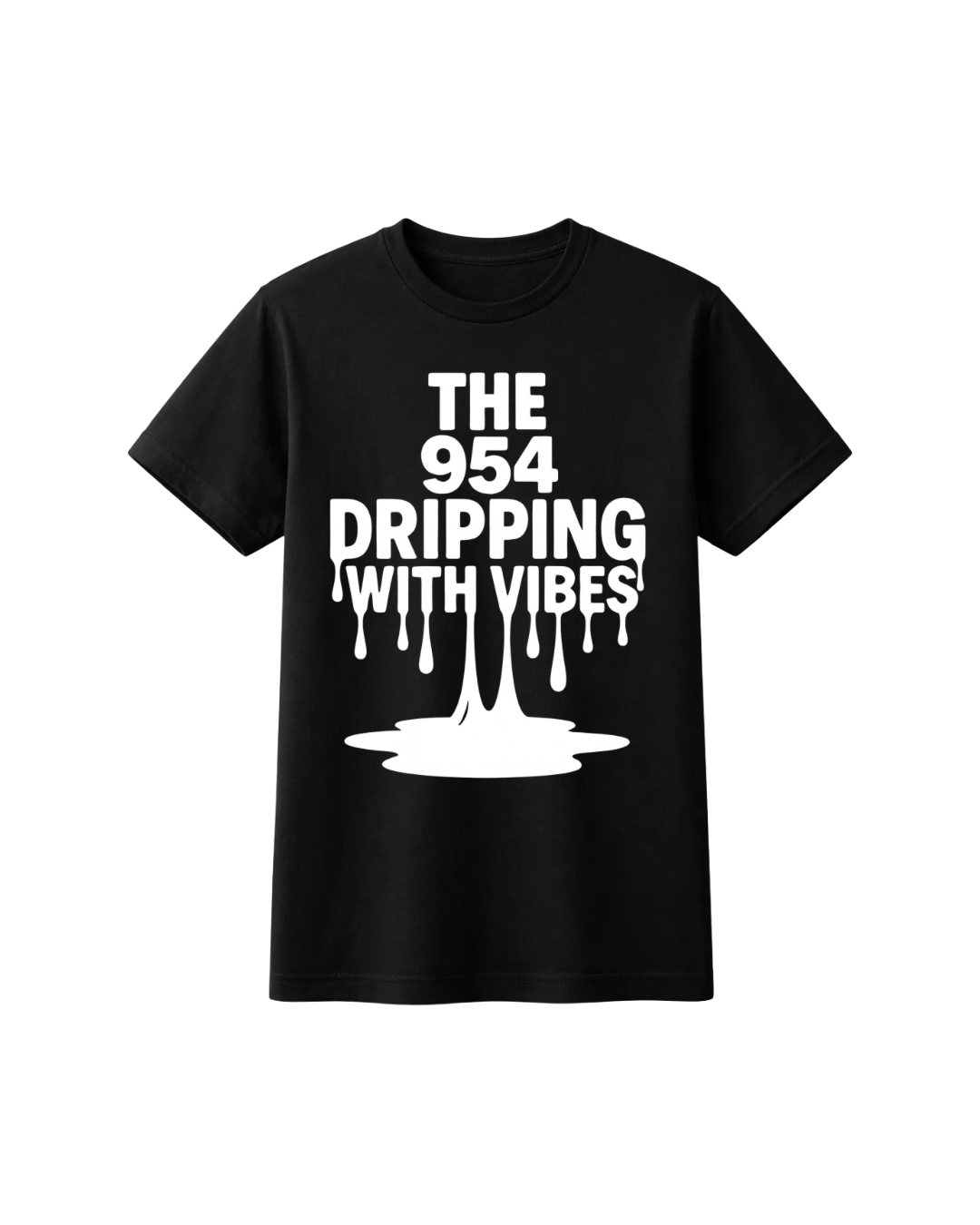 DRIPPING THE 954 Graphic Tee - Black
