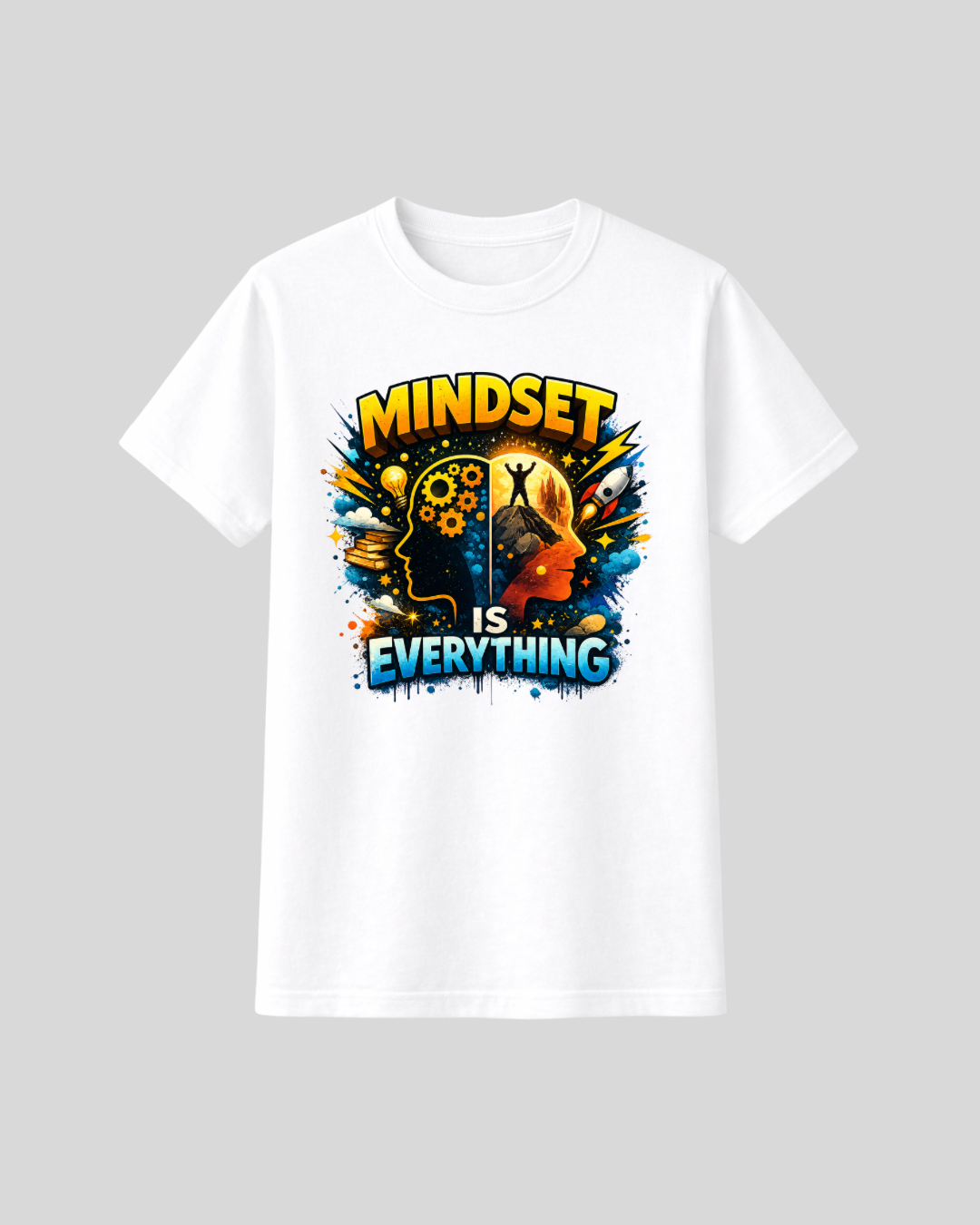 DRIV3N MINDSET IS EVERYTHING Graphic Tee - White