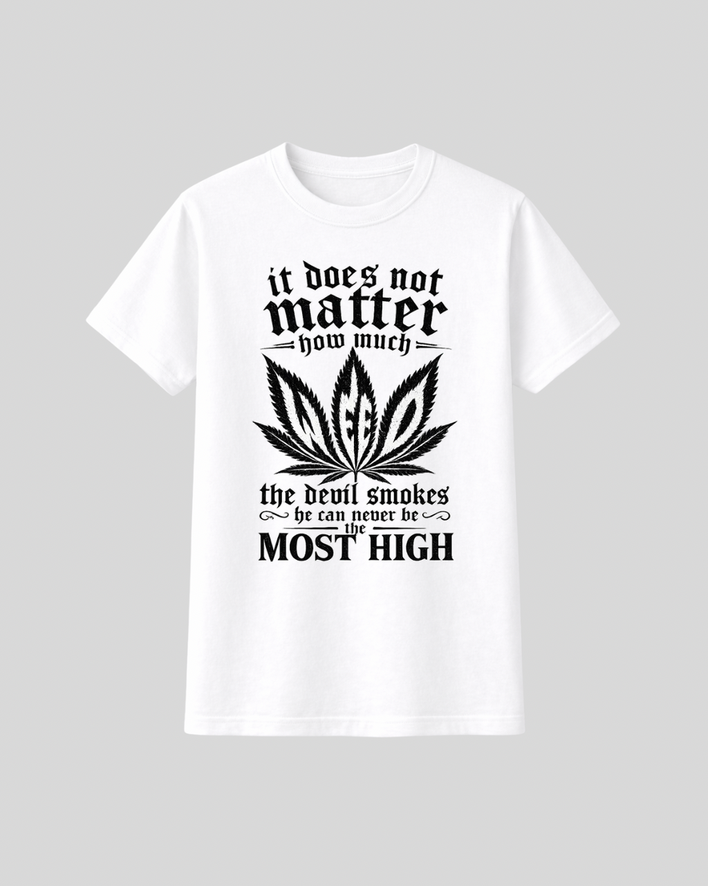 THE MOST HIGH D3 Graphic Tee - White