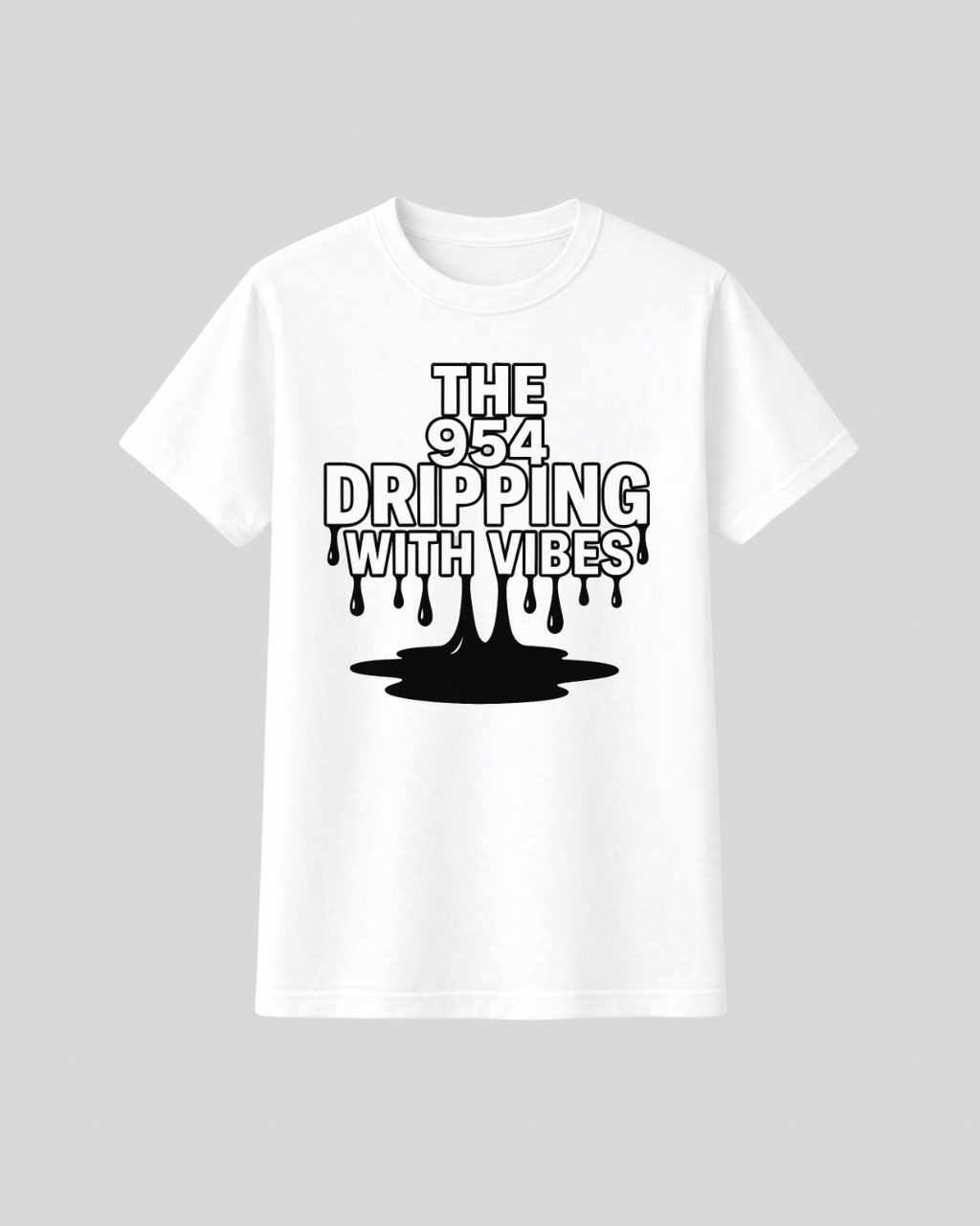DRIPPING THE 954 Graphic Tee - White