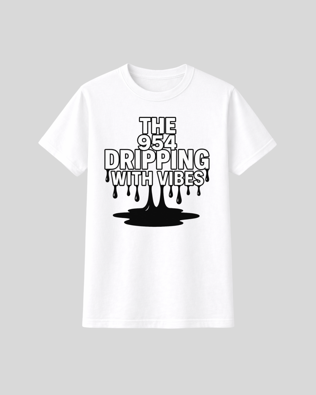 DRIPPING THE 954 Graphic Tee - White