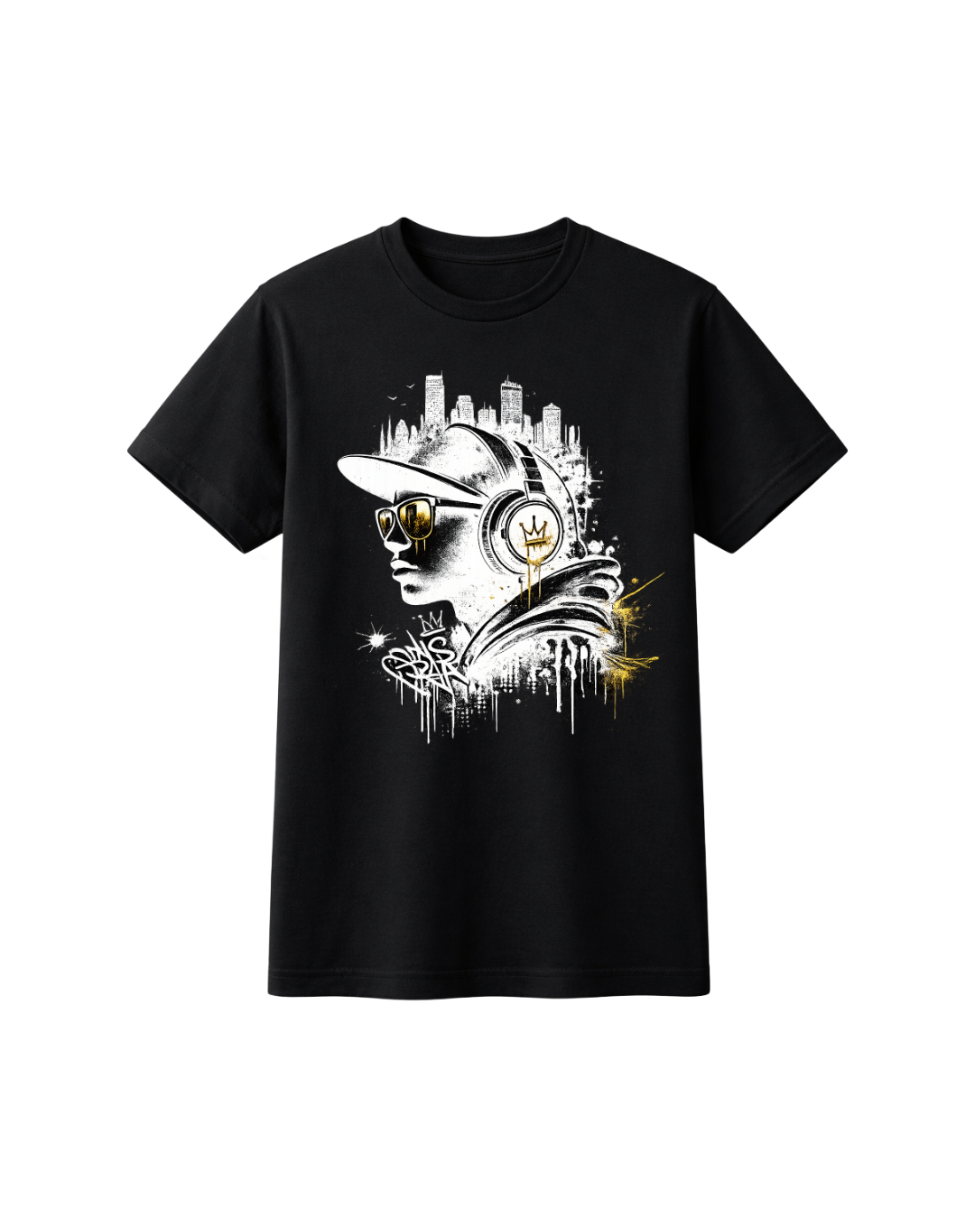 URBAN VISION D3 Graphic Tee - Black